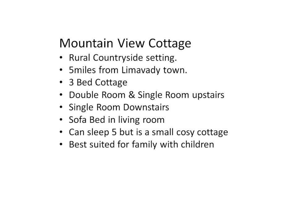 Mountain View Cottage Лимавади Экстерьер фото